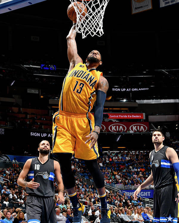 Nba Pro Basketball Poster featuring the photograph Paul George by Fernando Medina