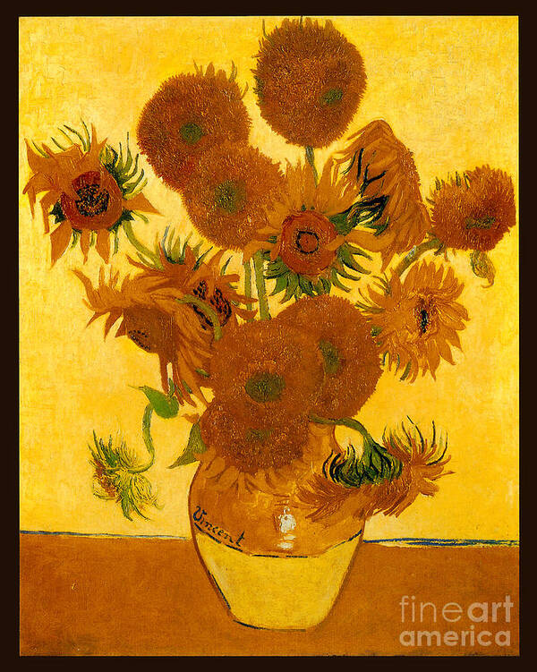 Van Gogh Poster featuring the painting Sunflowers 1888 by Vincent van Gogh
