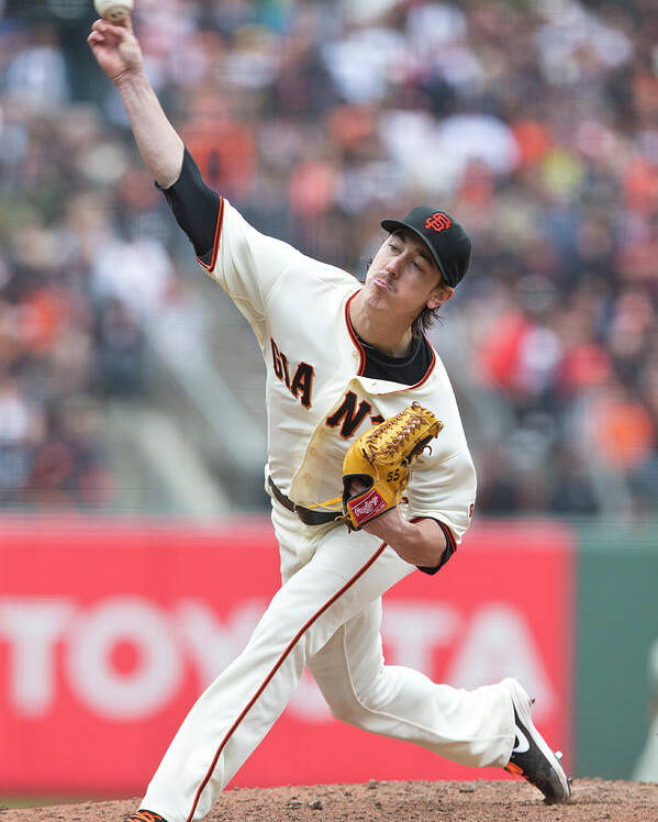 San Francisco Poster featuring the photograph Tim Lincecum by Jason O. Watson