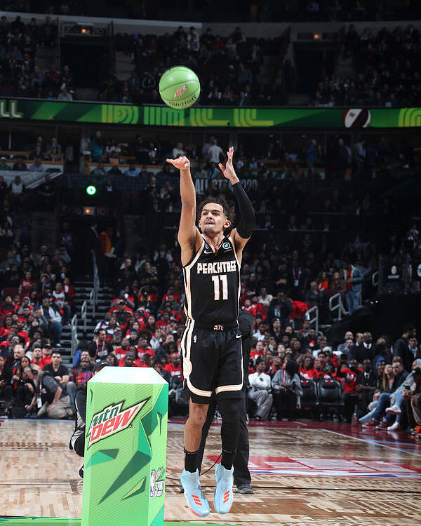 Nba Pro Basketball Poster featuring the photograph 2020 NBA All-Star - MTN DEW 3-Point Contest by Nathaniel S. Butler