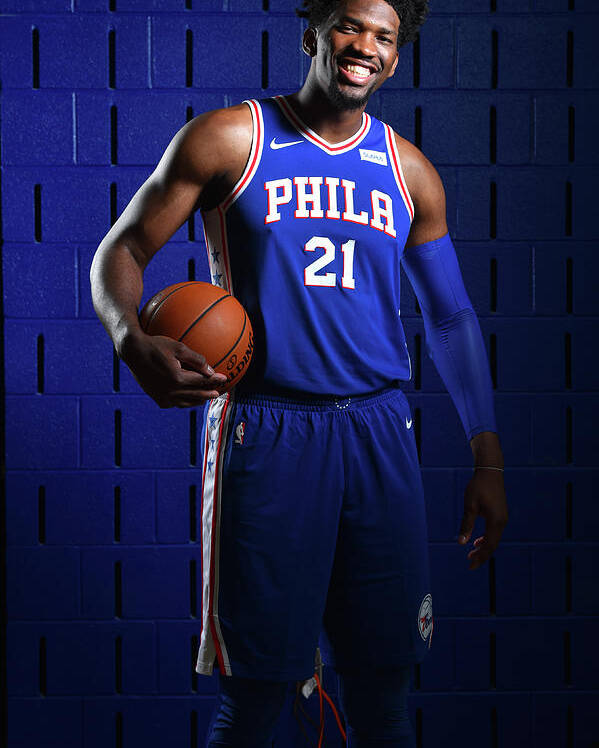 Media Day Poster featuring the photograph Joel Embiid by Jesse D. Garrabrant