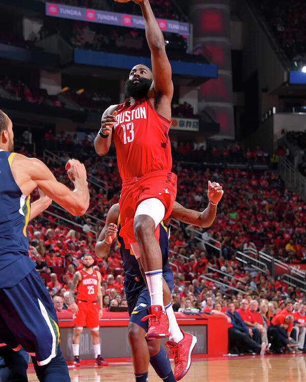 Playoffs Poster featuring the photograph James Harden by Bill Baptist