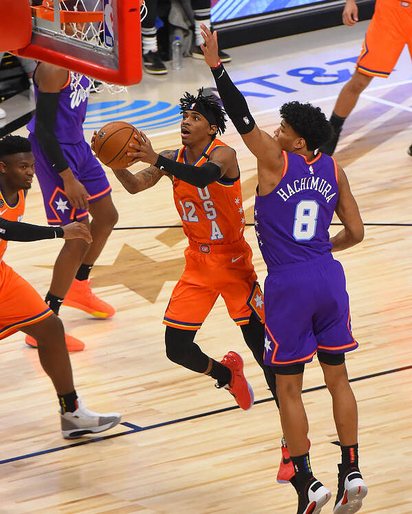 Ja Morant Poster featuring the photograph 2020 NBA All-Star - Rising Stars Game by Bill Baptist