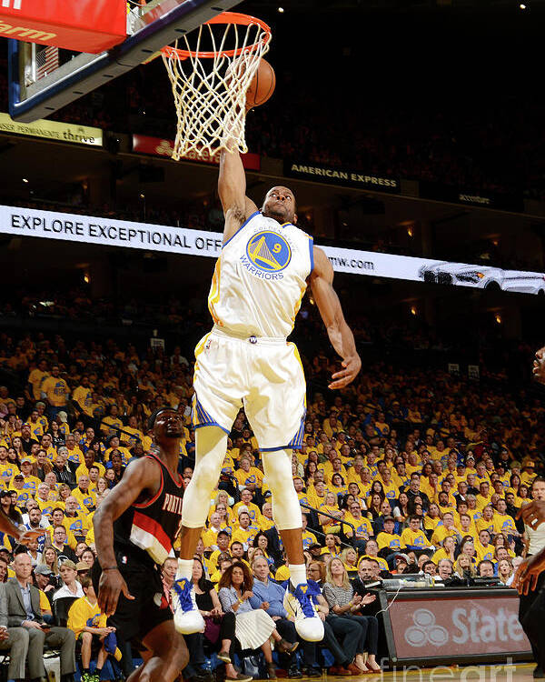 Playoffs Poster featuring the photograph Andre Iguodala by Noah Graham