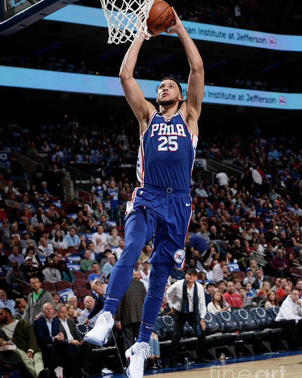 Nba Pro Basketball Poster featuring the photograph Ben Simmons by David Dow