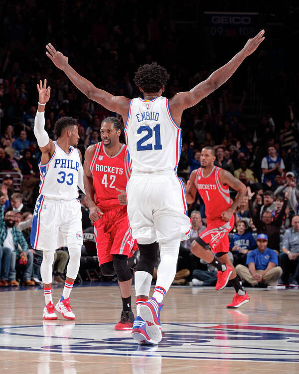 Joel Embiid Poster featuring the photograph Joel Embiid by David Dow