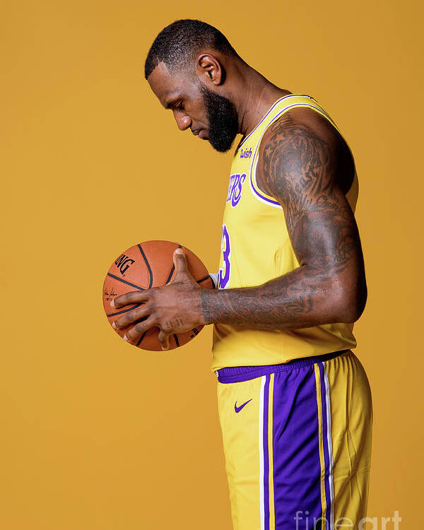 Media Day Poster featuring the photograph Lebron James by Atiba Jefferson