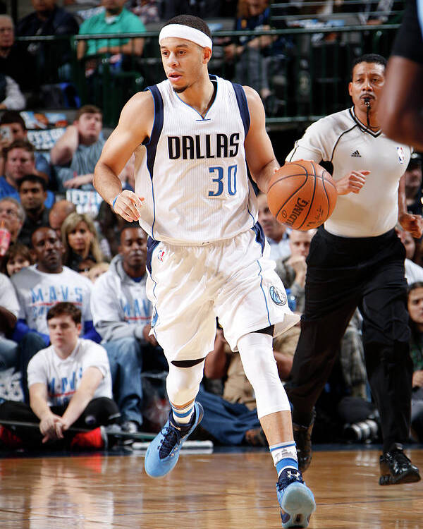 Nba Pro Basketball Poster featuring the photograph Seth Curry by Glenn James
