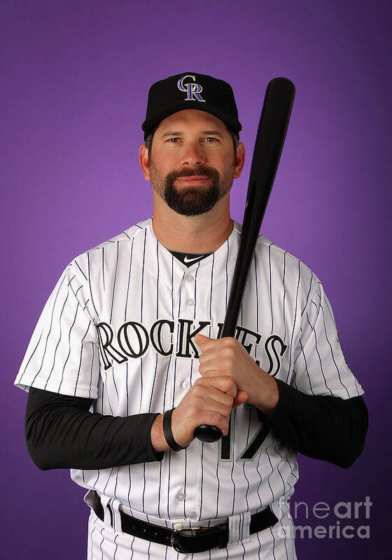 Media Day Poster featuring the photograph Todd Helton by Christian Petersen