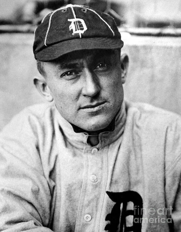 National League Baseball Poster featuring the photograph Ty Cobb by National Baseball Hall Of Fame Library
