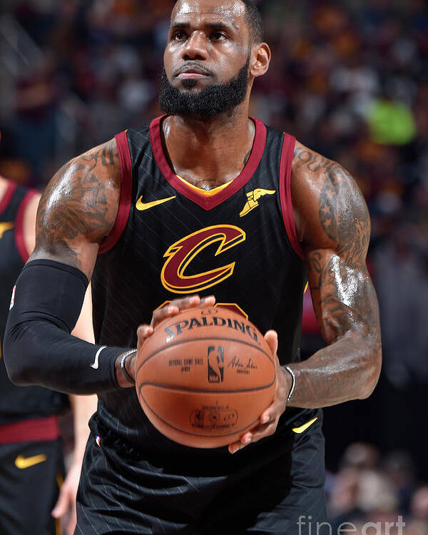 Playoffs Poster featuring the photograph Lebron James by David Liam Kyle