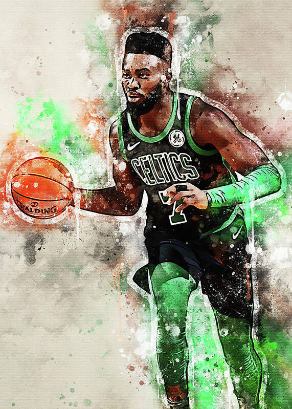 Art Jaylen Marselles Brown Jaylenmarsellesbrown Jaylen Marselles Brown  Basketball Boston Celtics Bos Poster by Wrenn Huber - Pixels Merch