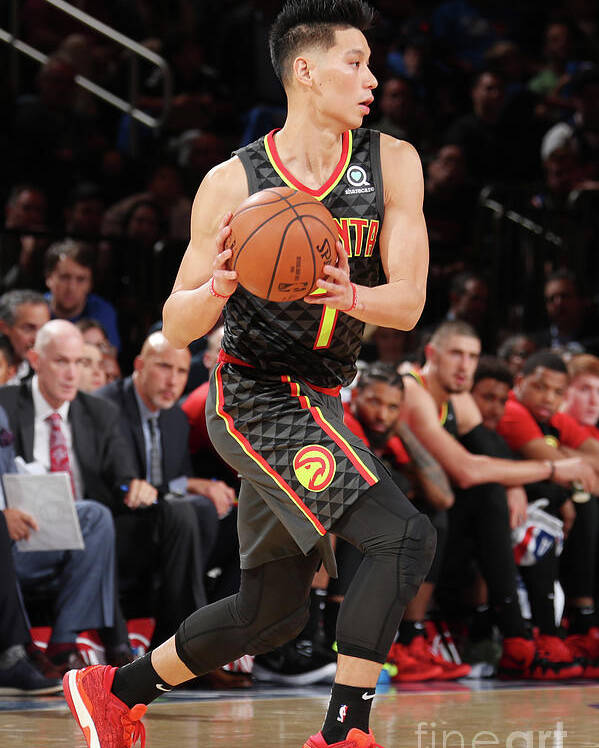 Nba Pro Basketball Poster featuring the photograph Jeremy Lin by Nathaniel S. Butler