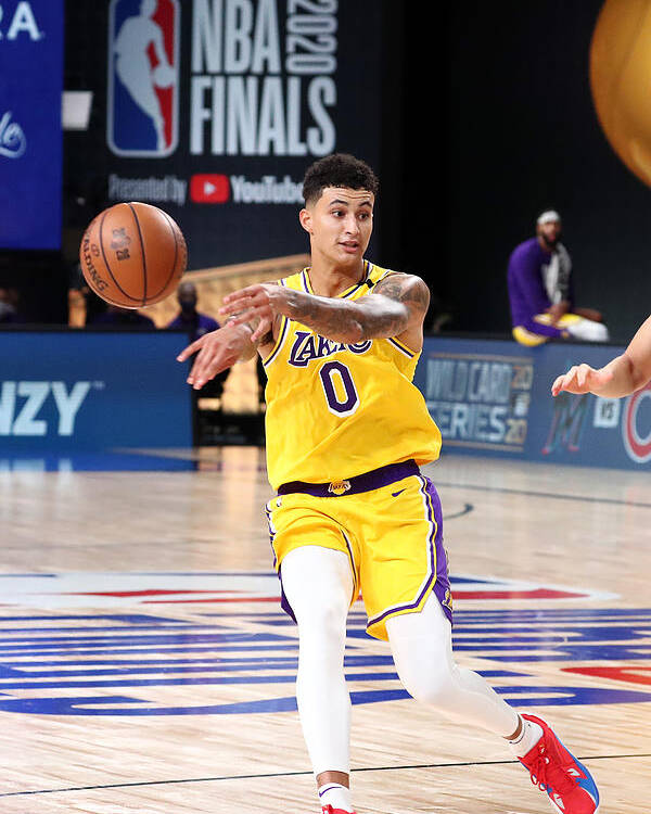 Playoffs Poster featuring the photograph Kyle Kuzma by Nathaniel S. Butler