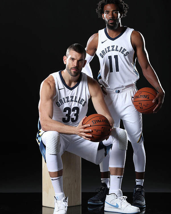 Marc Gasol Poster featuring the photograph Mike Conley by Joe Murphy