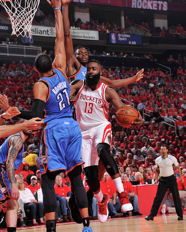 Playoffs Poster featuring the photograph James Harden by Bill Baptist