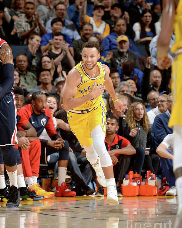 Nba Pro Basketball Poster featuring the photograph Stephen Curry by Noah Graham