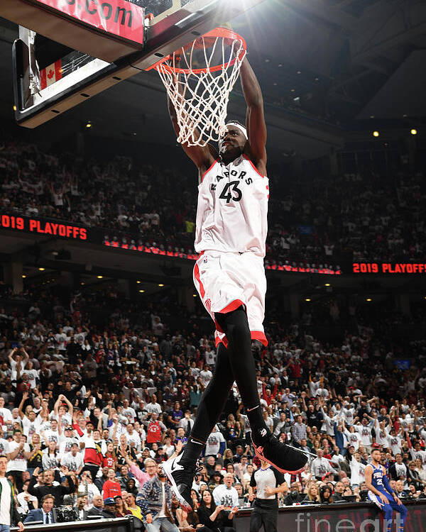 Playoffs Poster featuring the photograph Pascal Siakam by Ron Turenne