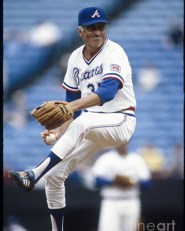 Atlanta Poster featuring the photograph Phil Niekro by Rich Pilling