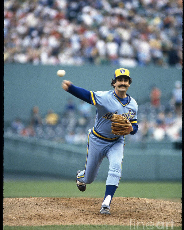 1980-1989 Poster featuring the photograph Rollie Fingers by Rich Pilling