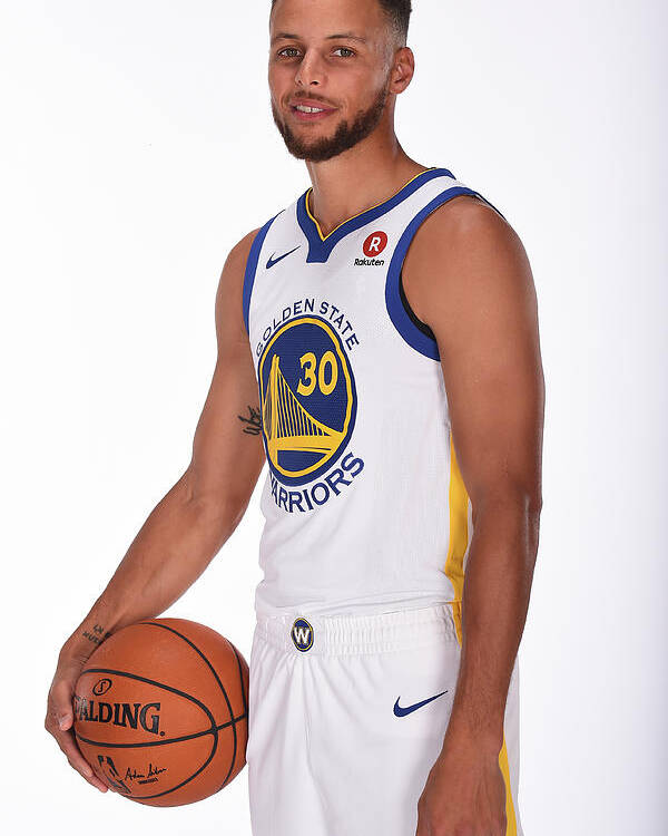 Media Day Poster featuring the photograph Stephen Curry by Noah Graham