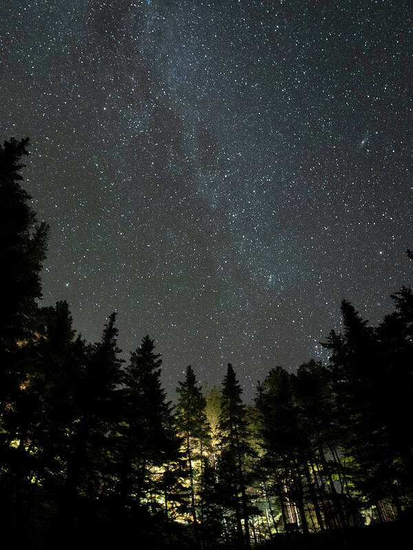 Milky Way Poster featuring the photograph Acadia Milky Way Glow by GeeLeesa
