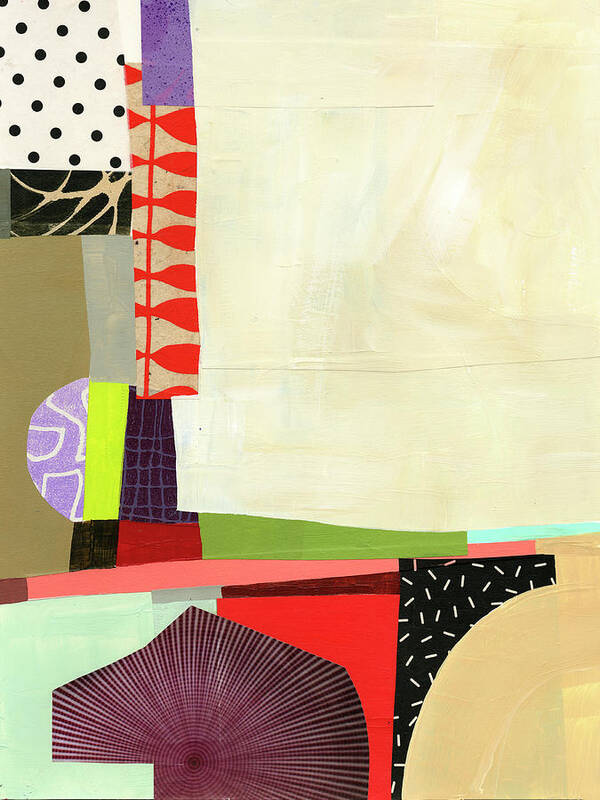 Abstract Art Poster featuring the painting Ahead of the Curve #1 by Jane Davies
