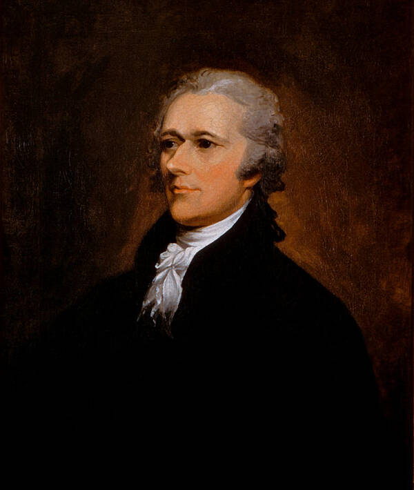 Alexander Hamilton Poster featuring the painting Alexander Hamilton by War Is Hell Store