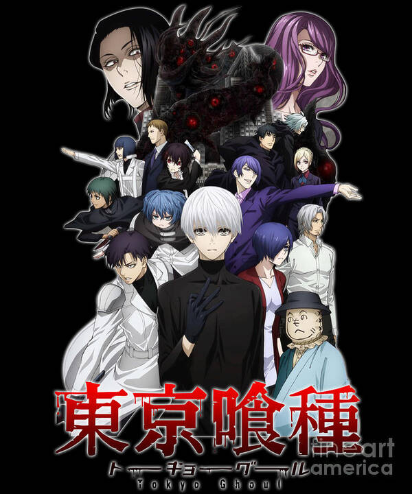All Characters Poster Japanese Art Tokyo Ghoul Poster by Fantasy Anime -  Fine Art America