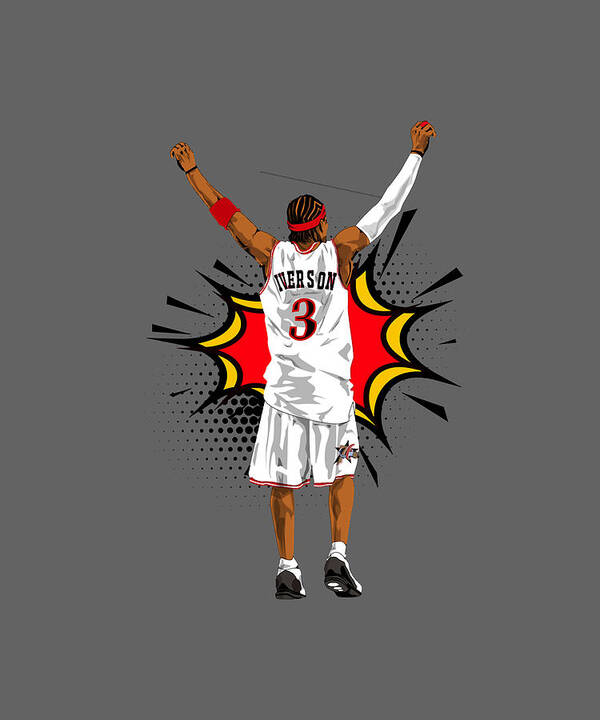 Download Allen Iverson Grayscale Graphic Wallpaper