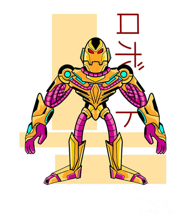 Anime Mecha Robot, Japanese Sci Fi Cyborg Poster by Amusing DesignCo - Fine  Art America