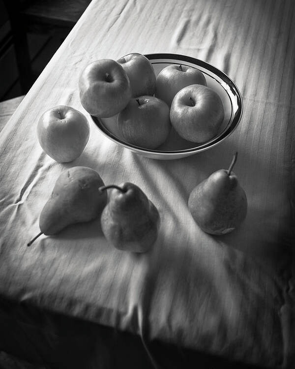 Apple Poster featuring the photograph Apples and Pears by Craig J Satterlee