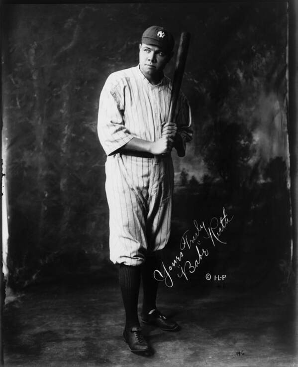 People Poster featuring the photograph Babe Ruth by Mpi