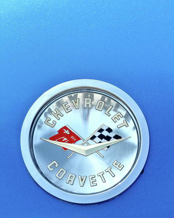 Corvette Poster featuring the photograph Badge of Distinction by Lens Art Photography By Larry Trager