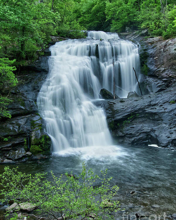 Cherokee National Forest Poster featuring the photograph Bald River Falls 41 by Phil Perkins