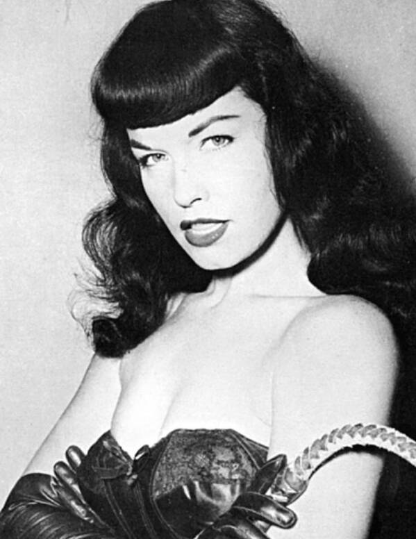 Bettie Page - Sultry Domme Poster by Old Hollywood Vamps And Varlets - Fine  Art America