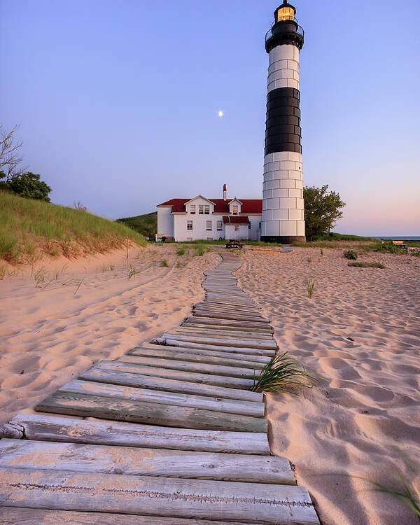 3scape Photos Poster featuring the photograph Big Sable Point Lighthouse by Adam Romanowicz