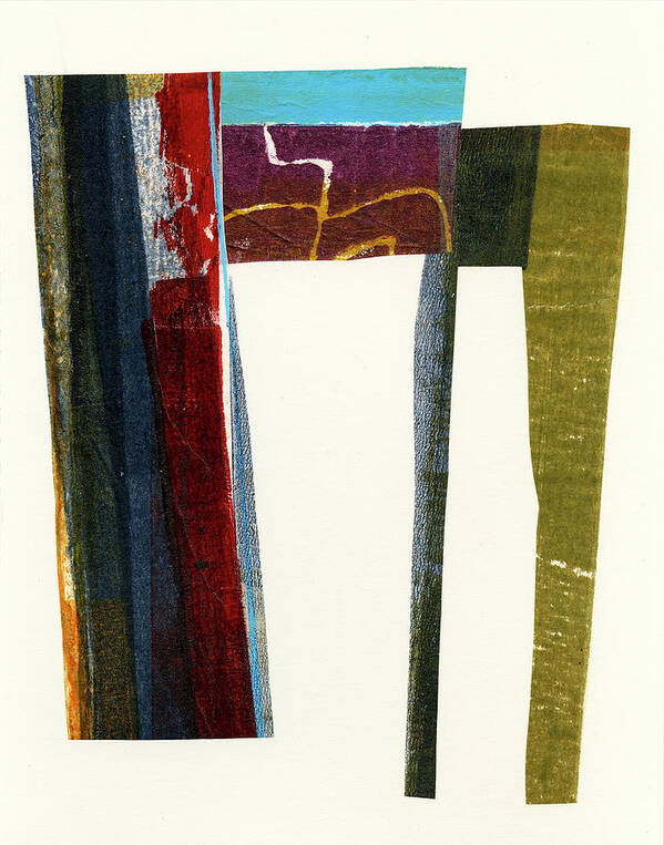 Abstract Art Poster featuring the painting Bits and Pieces #23 by Jane Davies