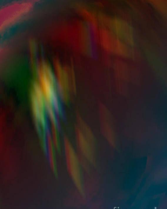  Poster featuring the digital art Blurry Feeling by Glenn Hernandez