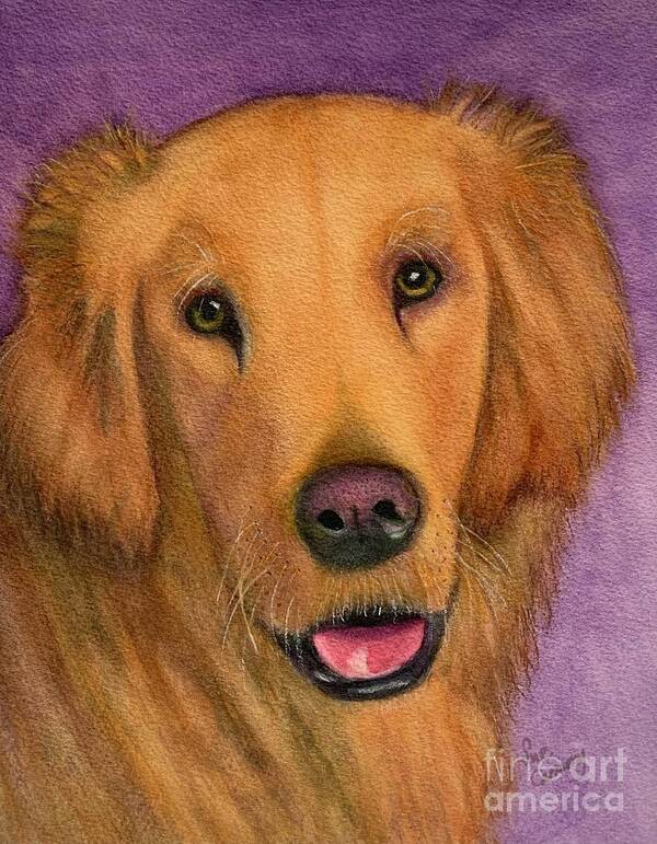 Golden Retriever Poster featuring the painting Boone by Sue Carmony