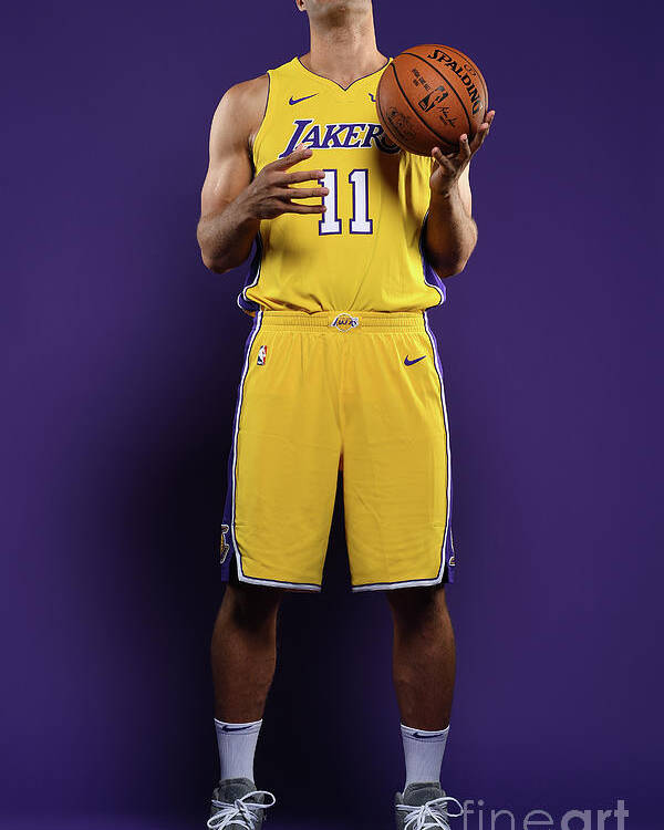 Media Day Poster featuring the photograph Brook Lopez by Aaron Poole