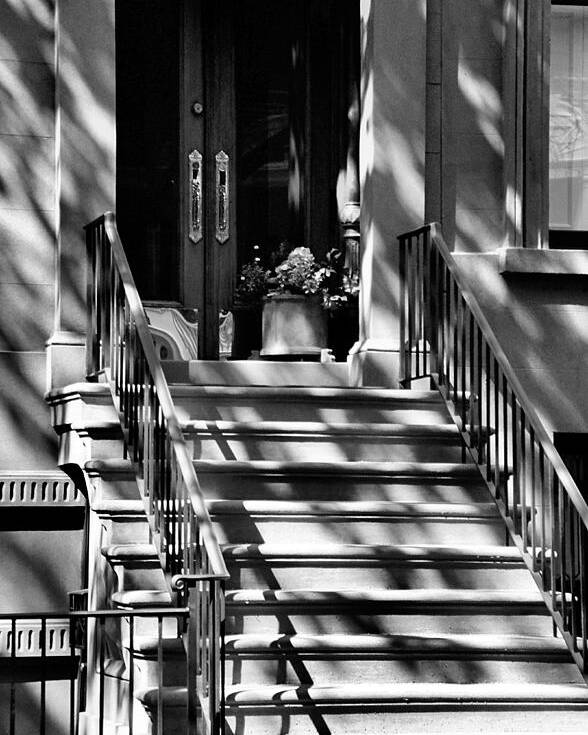 Brownstone Poster featuring the photograph Brooklyn Heights Summer No.4 by Steve Ember