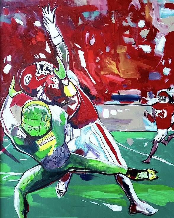 Catch That Poster featuring the painting Catch That by John Gholson