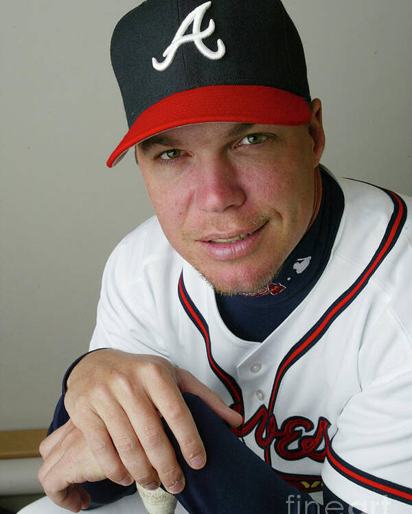 Media Day Poster featuring the photograph Chipper Jones by Rick Stewart