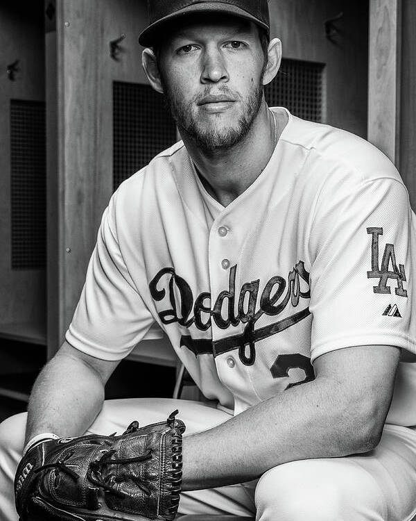 Media Day Poster featuring the photograph Clayton Kershaw by Rob Tringali
