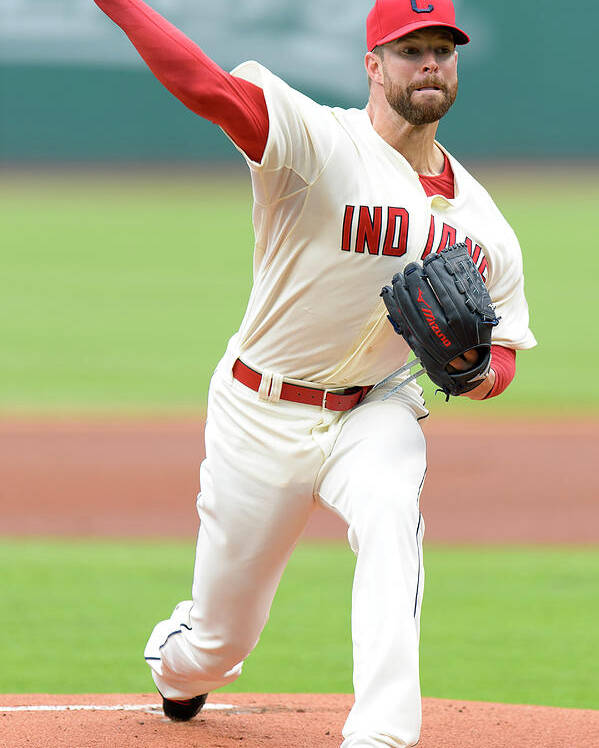 American League Baseball Poster featuring the photograph Corey Kluber by Jason Miller