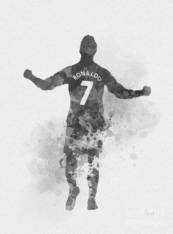 Cristiano Black and White Poster by New - Art America