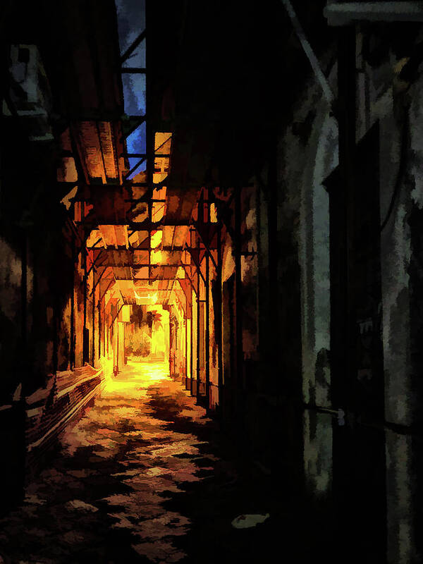 2019 Poster featuring the photograph Dante's Alley by Monroe Payne