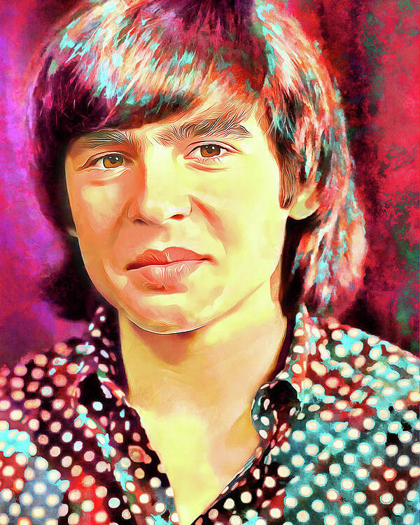 The Monkees Poster featuring the mixed media Davy Jones Tribute Art Daydream Believer by The Rocker Chic