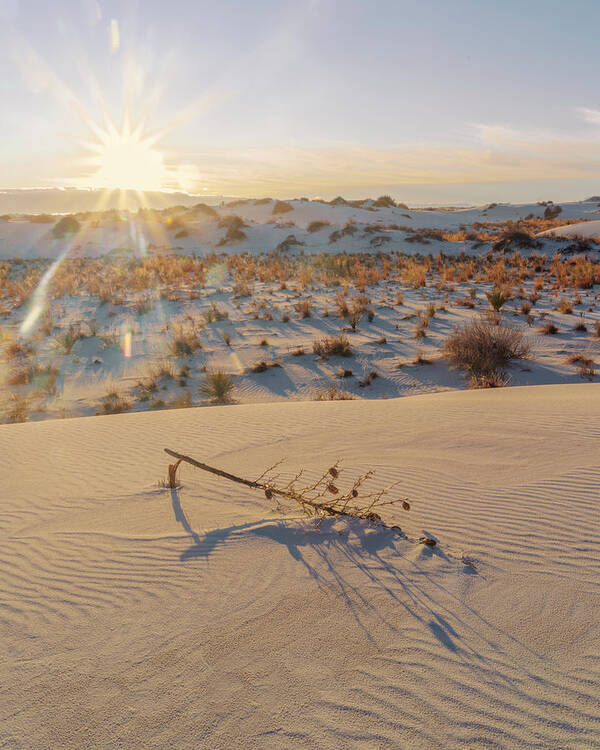 White Sands Poster featuring the photograph December 2020 White Sands Sunset by Alain Zarinelli